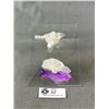 Image 2 : Clear Quartz w/ Glass Fish Art. Retails $1100.00