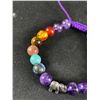 Image 2 : New 8mm Amethyst Chakra Braclet. Retails $150.00