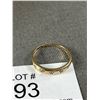 Image 2 : 10k Yellow Gold Genuine 5 Diamond Heart Band Ring  -  Marked & Tested