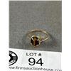 Image 2 : 10K Yellow Gold Oval Tiger's Eye Ring  -  Marked & Tested