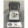 Image 1 : Vintage Sterling Silver 925 Panther Cougar Mountain Lion Ring Big Cat Sz 10 - Heavy  -  Marked & Tes