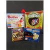 Image 1 : 4 Interactive Toys - Funny Boy Bubble, Original Mini Sphere, Sock Monkey and You & Spinning Big Top