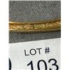 Image 3 : Designer Signed Faux Diamond Gold Bangle