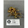 Image 2 : Antique Enamel Flower Brooch