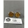 Image 1 : Gold Coin Cufflinks