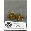 Image 2 : Gold Coin Cufflinks
