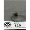 Image 2 : White Gold Plated Jade Ring