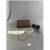 Image 1 : Lot Of Accessories Including Purse Closure Parts In A Gucci Box