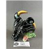 Image 2 : Vintage Goldscheider Staffordshire Toucan Birds Figurine. Approx. 4" H