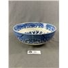Image 2 : Vintage Unmarked Asian Blue Willow Design Bowl. Approx. 9.75" Diam x 3.75" H