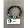 Image 1 : New 8mm Lava Chakra Bracelet