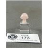 Image 2 : Rose Quartz Mushroom Carving On Display. Retails $150.00