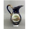 Image 2 : Vintage 10.5" H Pitcher/Jug w/ Asian Pheasant Theme & Gold Accents