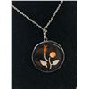 Image 2 : Genuine Coral & Shell Inlay Stone Pendant