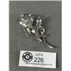 Image 2 : Antique Marcasite Rose Brooch