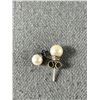 Image 2 : Antique Genuine Cultured Pearl Earrings