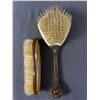 Image 2 : Vintage Pearltone? Laquer Grooming Set Plus Ornate Metal Handle & Embroidered HairBrush