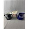 Image 1 : Lot Of 3 Whisky Advertising Jugs - 4.5" Teacher's, 4.5" Black & White Plus 5" Bell's