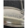 Image 2 : Vintage "Scotch" Decanter Label/Chain