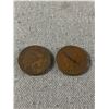 Image 2 : 2 Early U.S. Indian Head Pennies. 1888 & 1892