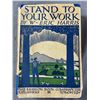 Image 1 : 1927 1st Edition "Stand To Your Work"