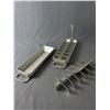 Image 2 : Lot Of Vintage Metal Trinket Trays Including Expo 67 Plus 2 Metal Quickube Ice Trays