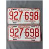 Image 1 : Matching Pair Of 1972 "Beautiful British Columbia" License Plates