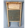 Image 2 : Vintage Old English Grocery Store Serving Tray & Galvanized Metal "Lady Hibbard" Washboard