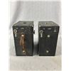 Image 2 : 2 Antique Kodak No2A Brownie Cameras & 9.5" x 6" Glass Encased Photograph