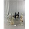 Image 1 : Lot Of Vintage Milk Bottles, Canning Jars w/ Glass Lids & BC Beverages Vancouver Amber Bottles
