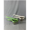 Image 2 : Vintage Kitchen Finds - Flour Sifter, Enamalware & 2 Potato Ricer/Masher Juicer