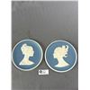 Image 1 : 1960's Made In England, Painted Brass Cameo Wall Art. Princess De Monaco. 7.5" Diam