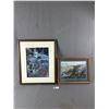Image 1 : 2 Framed Pictures - 15" x 12" "Artic Landscape" Polar Bear By Robert Bateman & 17" x 20" Signed  "Sp