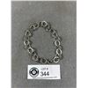 Image 2 : Solid Sterling silver Links Bracelet Marked 925