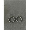Image 2 : 925 Sterling Silver Italy Pair of Hoop Earrings Ring Band and Bangle