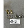Image 2 : 3 Pairs of Vintage Earrings One is Sterling Silver & 2 are Gold