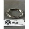Image 2 : Sterling Silver ( Tested) Oval Bangle Marked Kgot