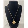 Image 2 : 3 Vintage Gold Chains & Pendants Necklaces