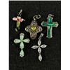 Image 2 : Collection of Miscellaneous Vintage Cross Pendants. 11 in Total