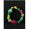 Image 2 : 3 Large & Heavy Beads Stretch Bracelets