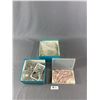 Image 1 : Vintage Glass Beads & 2 Birk Boxes Of Glass Chandelier & Lamp Parts