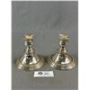 Image 1 : 2 Cavendish Plate E.P. Copper 4.5" H Candle Stick Holders. Made In England.