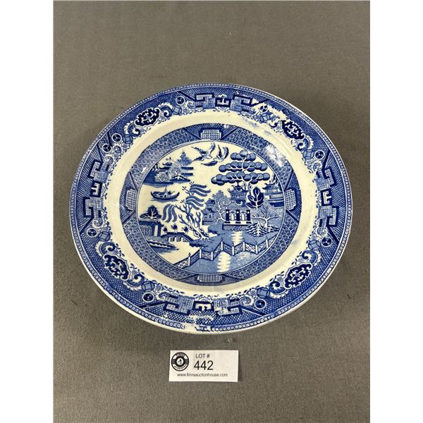 Vintage J & M P Bell & Co "Blue Willow" Pattern 10.5" D x 1.75" H Bowl