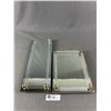 Image 1 : 2 Lovely Vintage Mirrored Vanity Trays. Approx. 6" x 15.75" & 11" x 8"