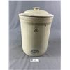 Image 2 : Vintage Medalta 13" H, #2 Stoneware Pot w/Lid