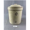 Image 1 : Vintage Medicine Hat Pottery 14" H #3 Stoneware Pot w/ Lid