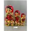 Image 1 : 10" H Vintage Russian Maruskha Wood Doll