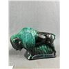 Image 2 : Blue Mountain Pottery Figures - 9" H Rearing Stallion & 10.5" L x 7" H Buffalo