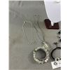 Image 2 : Nice Assortment Of Black & Crystal Themed Jewelry- Bracelets & Necklaces