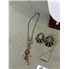 Image 2 : Assortment Of Jewelry Including Hourglass Pendant Necklace